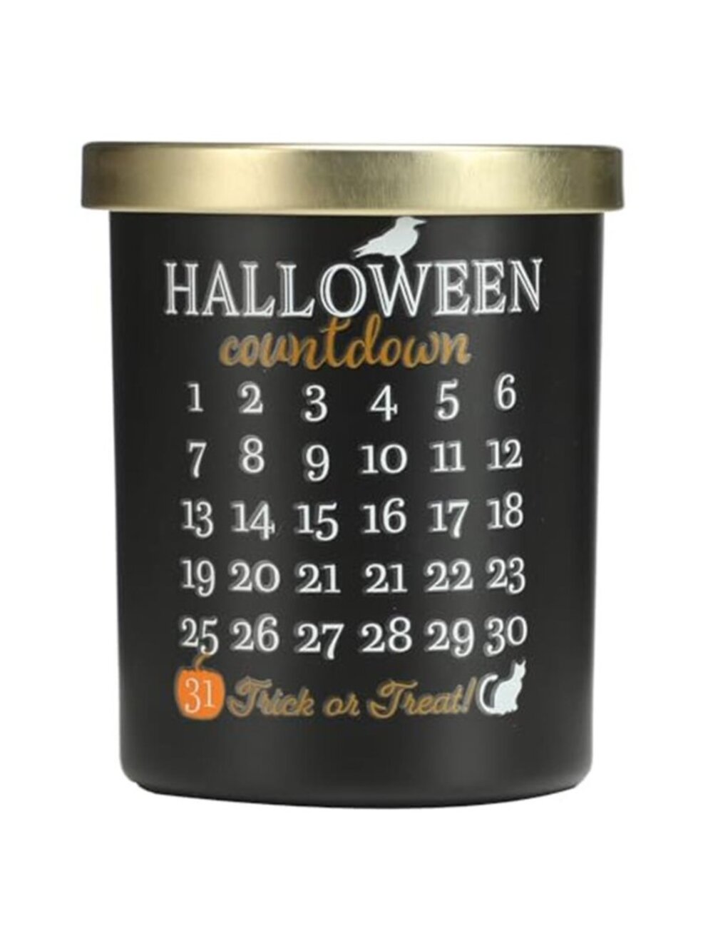 Halloween Countdown Candle – Pumpkin Scented Candle, 10oz